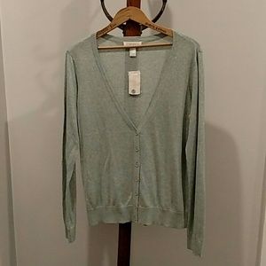 Mint green vneck cardigan